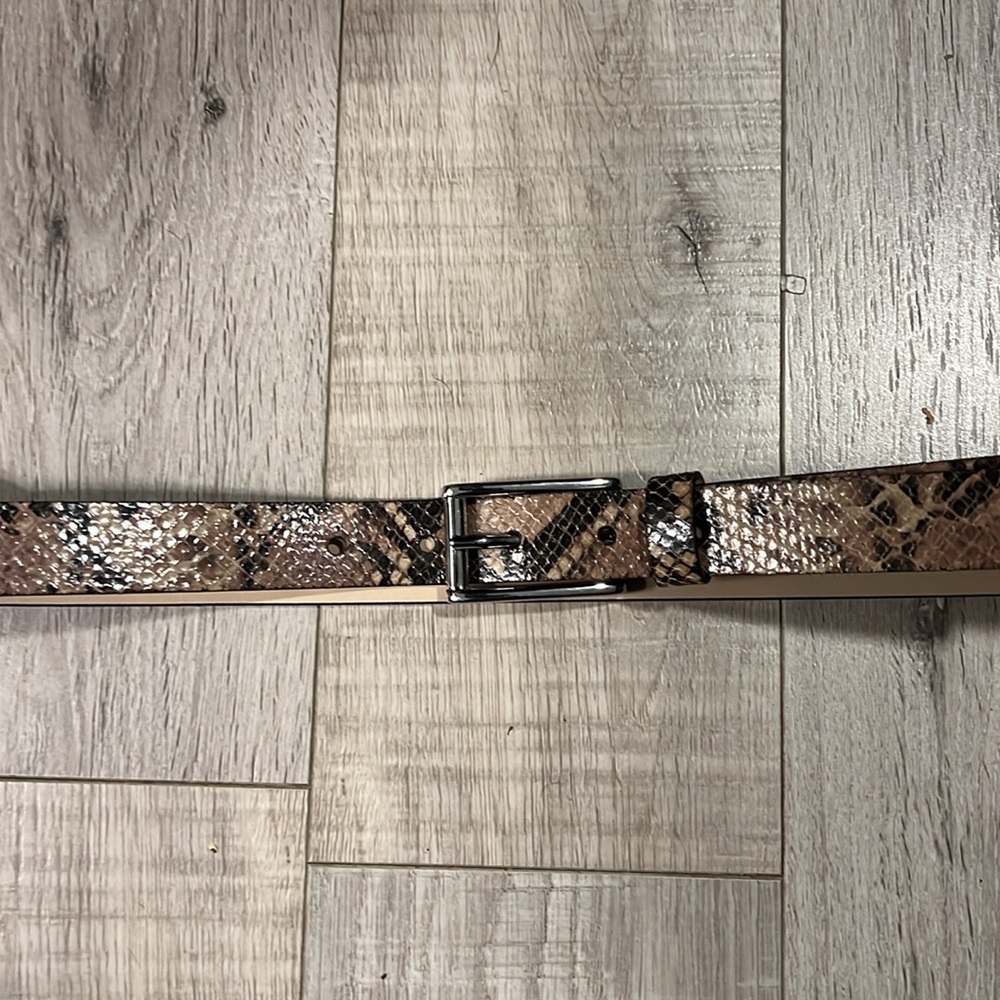 Banana Republic Snake Print Leather Belt
